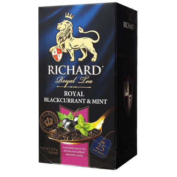 Чай Black Royal Черная смородина и мята – 25 чайных пакетиков